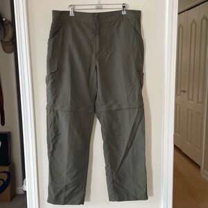 Cabela's 36 X 30 Men's Forest Green Hiking Convertible Cargo Nylon Pants